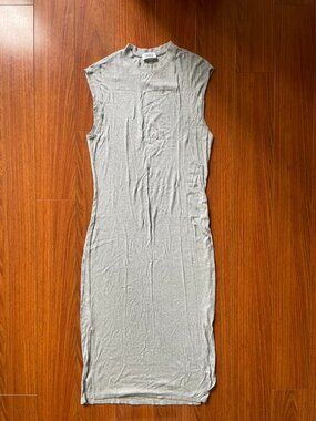 Nomia Ribbed Grey Midi Dress